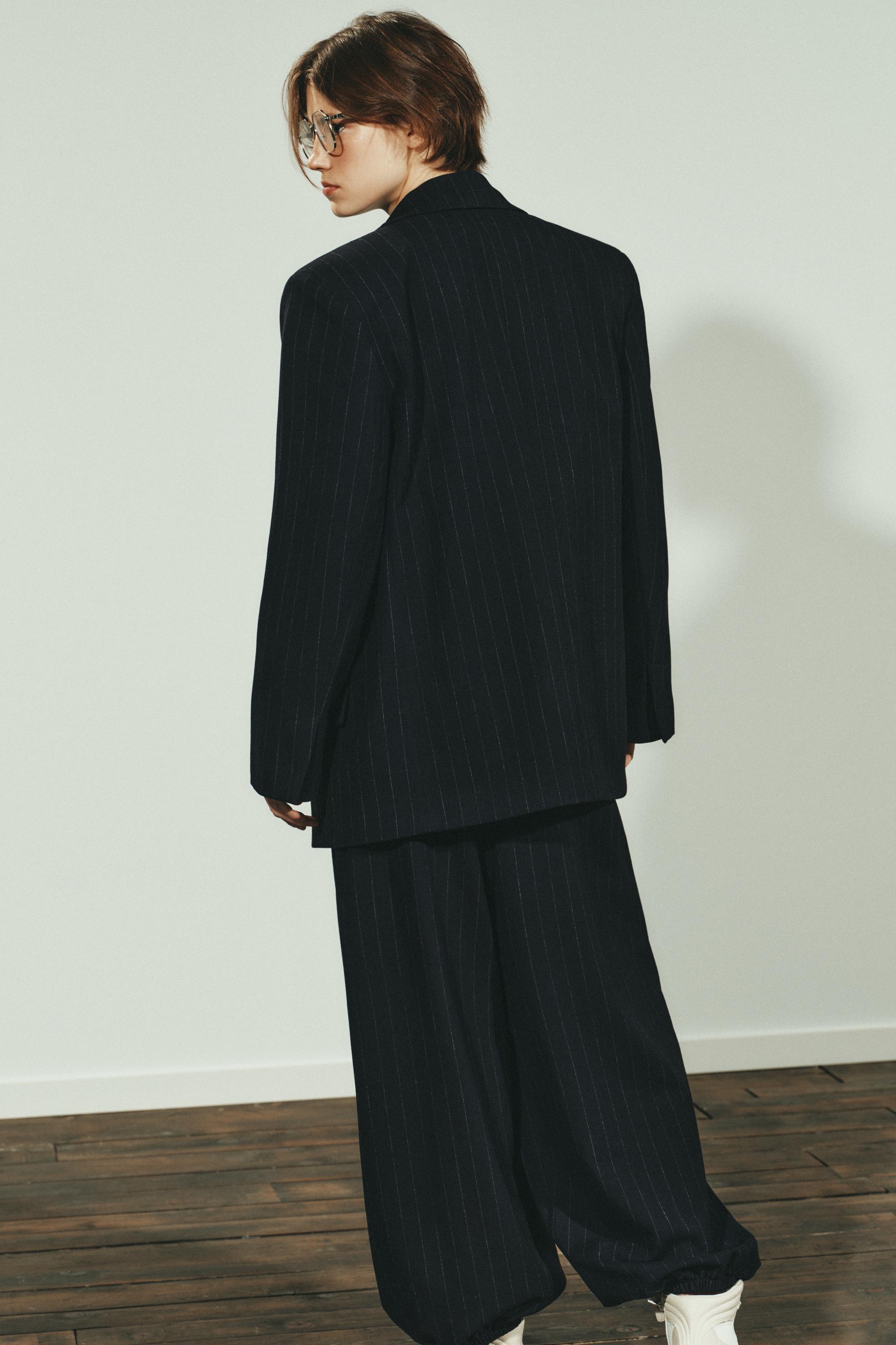 PINSTRIPE BLAZER WITH POCKETS